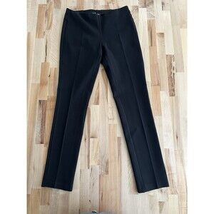 Eileen Fisher Skinny Leg Ankle Pants Stretch Elastic Waist Classic Black XS